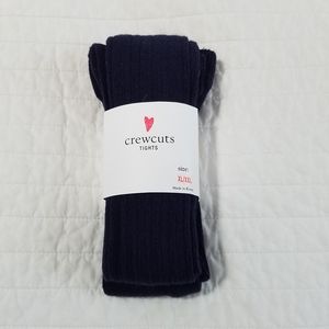 Crewcuts Girls Navy Blue Tights Size XL/XXL